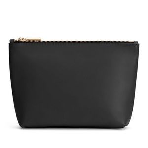 Cuyana Zero Waste Large Zipper Pouch Navy Clutch Caryall Organizer